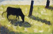 Georges Seurat Vache noire dans un Pre oil on canvas